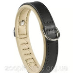 Кожаный ошейник для собак GIOTTO CLASSIC BLACK