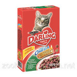 Darling. Кошачий сухой корм с кроликом и овощами,